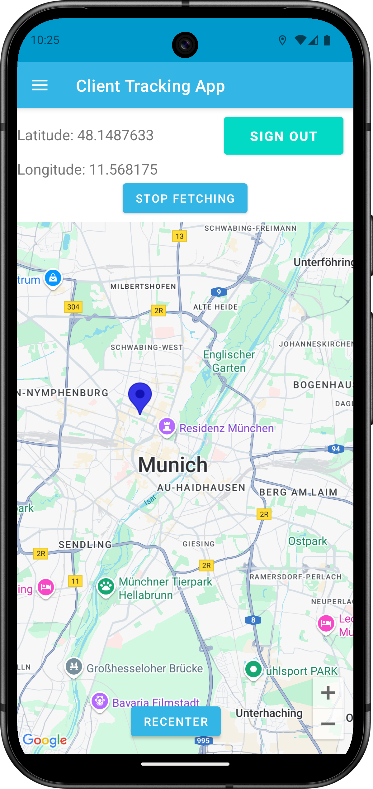 Tracking App Client